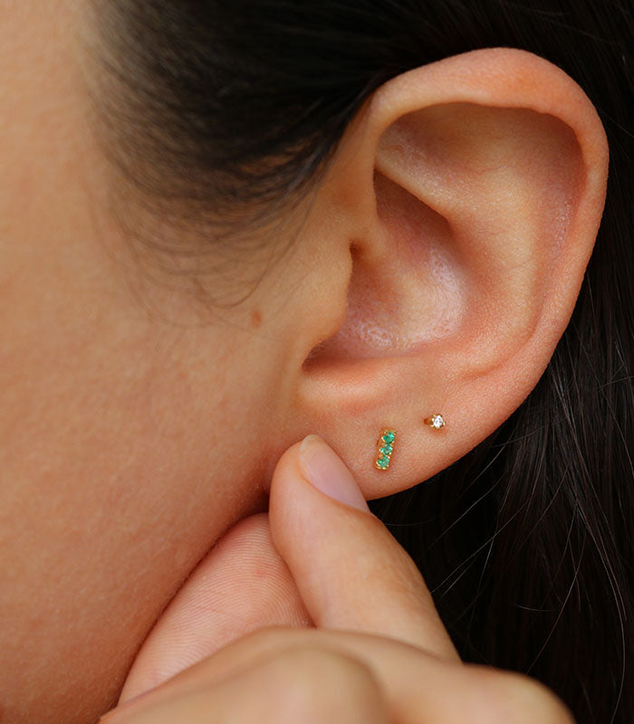 Piercing | 3-point emeralds