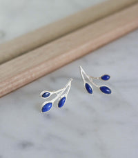 Thumbnail for LAURELLA ARETES PLATA 950 Y LAPISLÁZULI