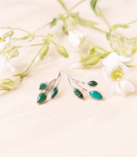 Thumbnail for LAURELLA ARETES EN PLATA 950 Y CRISOCOLA