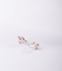 Thumbnail for LAURELLA ARETES PLATA 950 Y OPALO ROSADO