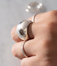 Thumbnail for anillos de plata artesanales, modelo Eola.