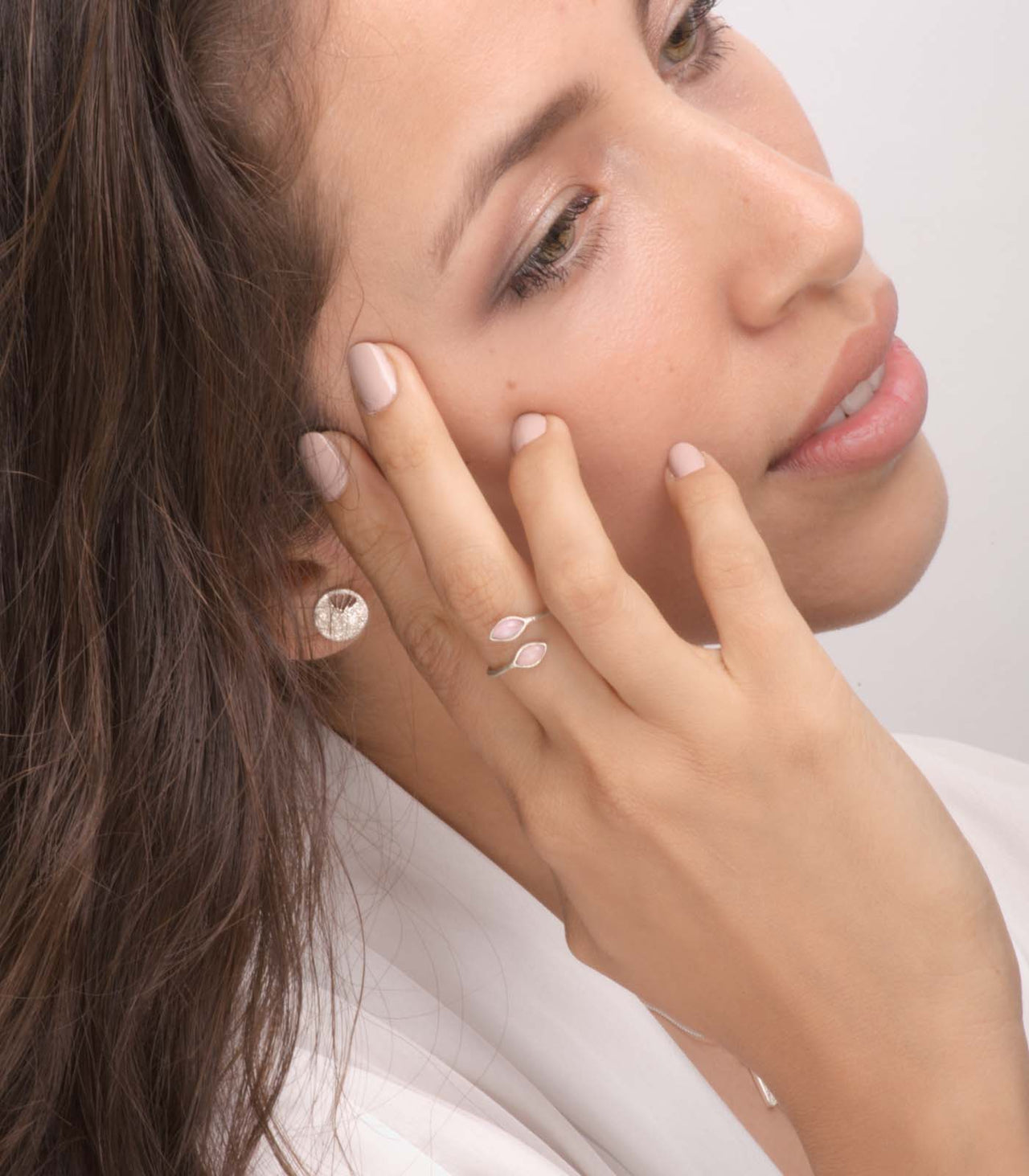 ARETES LAURELLA Y GALATEA CON DETALLES EN FILIGRANA EN PLATA 950