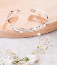 Thumbnail for BRAZALETE GIADA CON DETALLES EN FILIGRANA EN PLATA, JOYERÍA LAURELLA