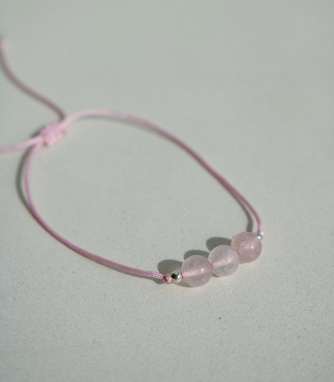 Cuarzo Rosa | Pulsera Hilo