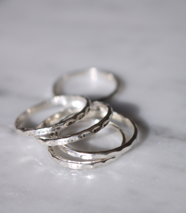 Set de anillos: anillo Matti hecho en plata 950