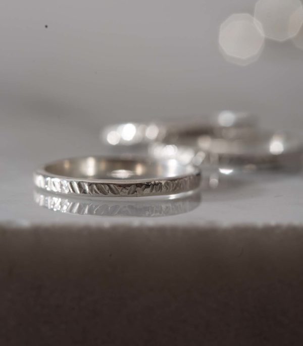 Set de anillos: anillo mili hecho en plata 950