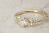 significado de los anillos de compromiso. Anillo hecho en oro 18k con diamantes naturales