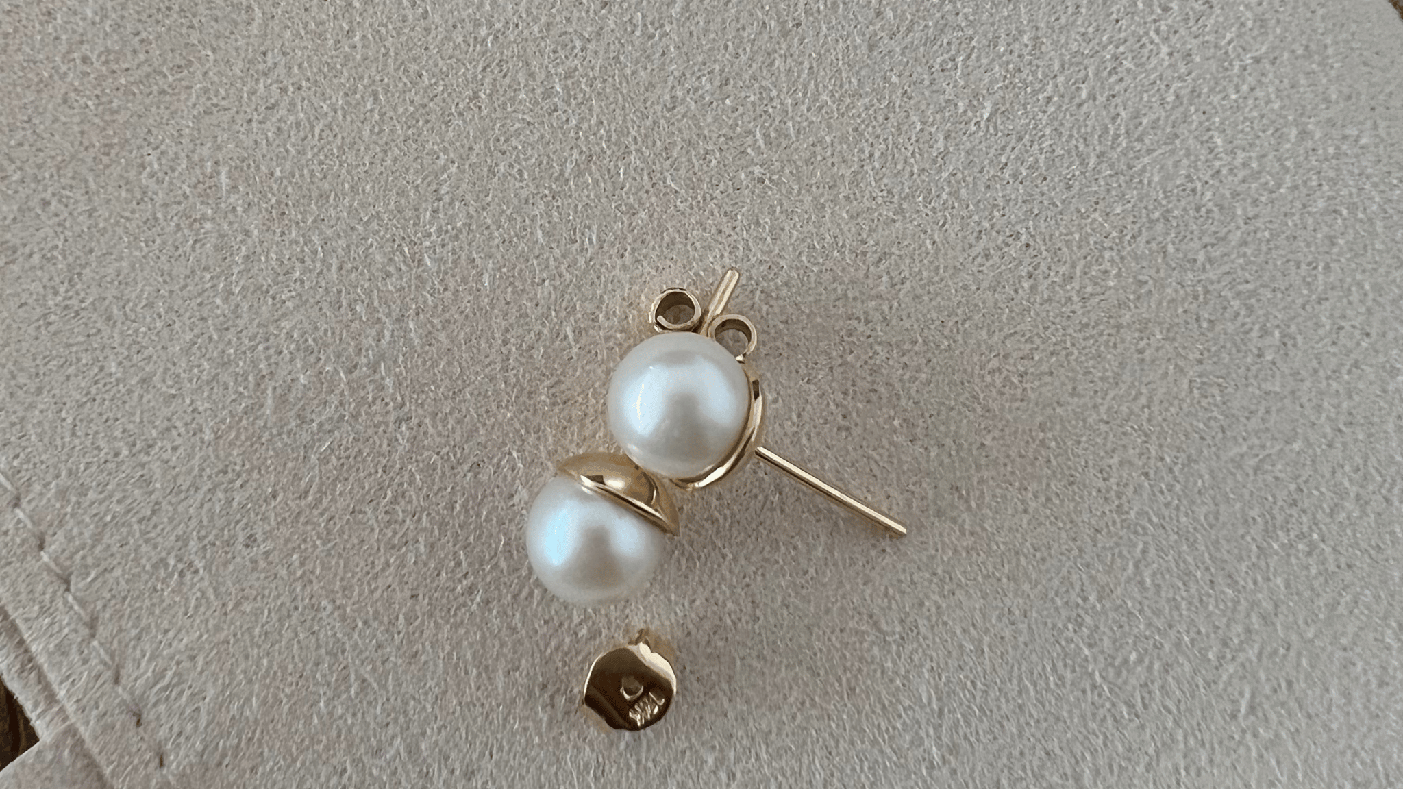 aretes con perlas